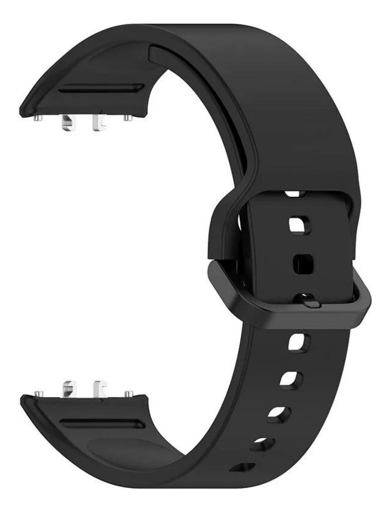 Pulseira Fecho Silicone Para Samsung Galaxy Fit 3 Sm-r390 Cor Nude Largura Da Pulseira 20 Mm