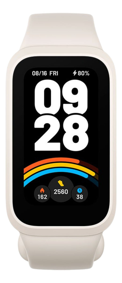 Pulseira 2em1 Protetora Para Xiaomi Smart Band 9 Active 1.47 Cor Rosa-claro