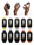 Pulseira 2em1 Protetora Para Xiaomi Smart Band 9 Active 1.47 Cor Rosa-claro