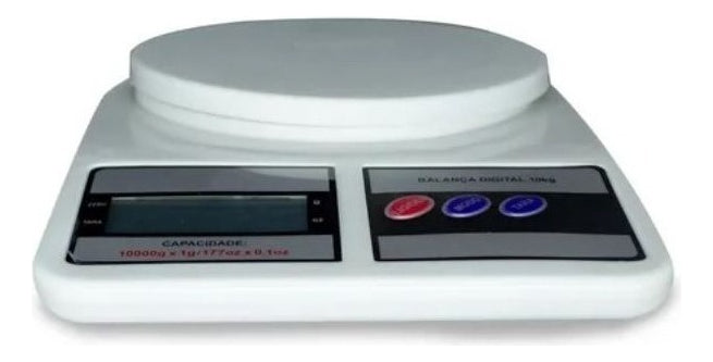 Balança Cozinha Digital Precisão Sf-400 Até 10kg Branco Top Capacidade máxima 10 kg