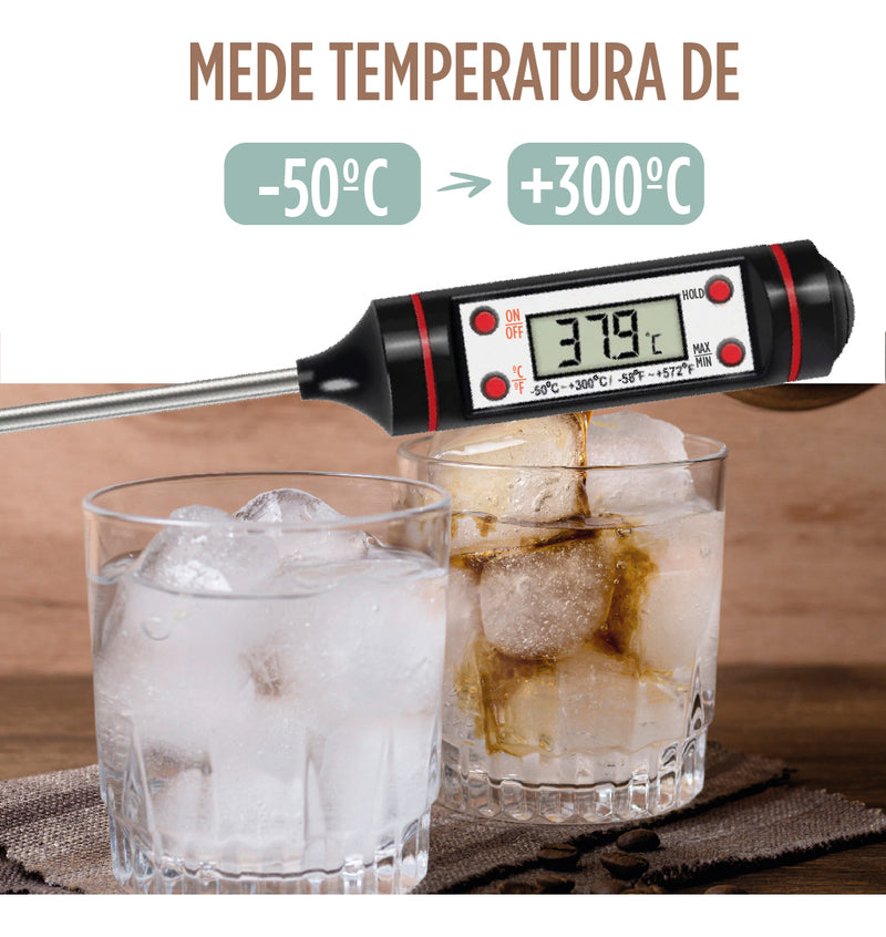 Termômetro Trad K-10-4 Culinário Digital Carnes Liquido Marca Creator Brasil