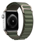 Pulseira Loop Para Watch Apple Ultra Alpine Alpinista Nylon Cor Laranja/Preto - 42mm 44mm 45mm 49mm