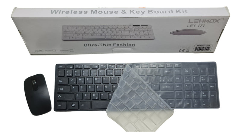 Combo Teclado E Mouse Sem Fio Usb 2.4 Ghz - Ley-171 Cor do mouse Branco Cor do teclado Branco