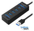 Pafesa Tech Extensão Hub Cabo Usb 3.0 Alta Velocidade Adaptador Com 4 Portas Usb Para Mouse Teclado Notebook Pc