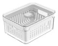 Organizador De Geladeira Ervas Frutas Legumes Clear Fresh Com Cesto 2,2l Ou OF 450