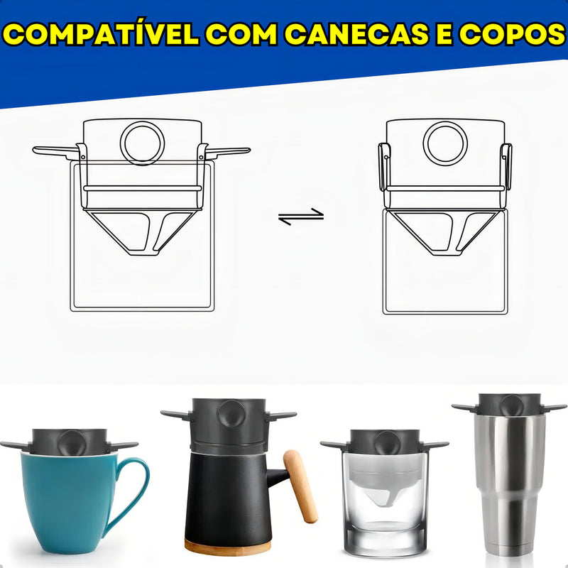 Mini Trad Bm-f1034 Filtro Coador De Café Aço Inox