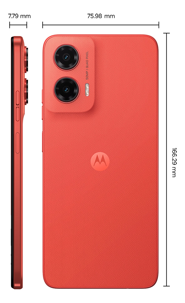 Smartphone Motorola Moto G35 5g - 128gb 12gb (4gb Ram+8gb Ram Boost) E Camera 50mp Com Ai Nfc Tela 6.7 Com Superbrilho - Grafite - Vegan Leather
