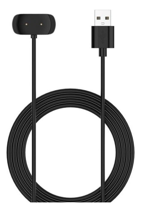 Carregador Usb Para Smartwatch Relógio Amazfit Bip U Zepp E Cor Preto