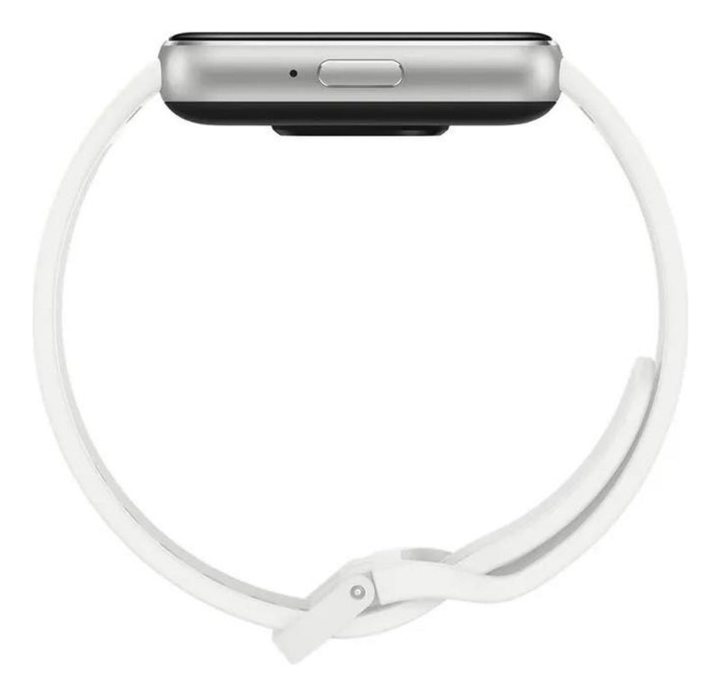 Pulseira Fecho Silicone Para Samsung Galaxy Fit 3 Sm-r390 Cor Nude Largura Da Pulseira 20 Mm