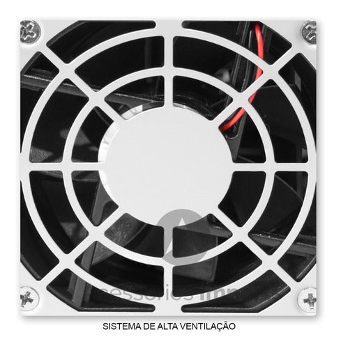 Fonte Pc Atx 200W Reais Real Silenciosa com Cabo de Força Nova Knup KP-517 Cinza