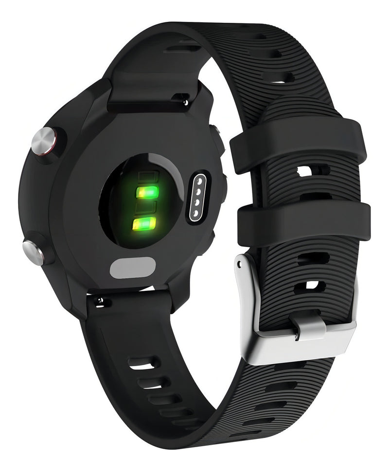 Pulseira Silicone Garmin Forerunner 245 645 Music Watch Cor Verde-claro Largura 20 Mm