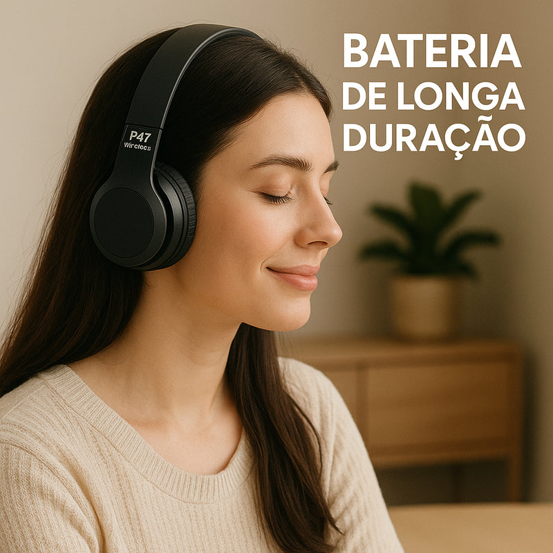 Fone De Ouvido Bluetooth Sem Fio Regulável Corrida Treino Academia Entrada P2 Mp3 Wireless Para Smartphone Pc Desktop