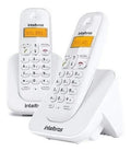 2 Telefones Sem Fio Intelbras Ts3112 Com Identificador Ramal Cor Preto