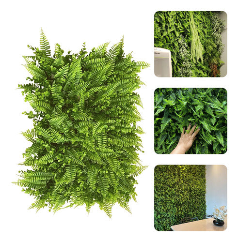 Placa De Samambaia Eucalipto 40x60 Muro Ingles Premium