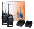 Kit 2 Walkie Talkie Bf-777s Radio Comunicador Fone Baofeng Cor Preto