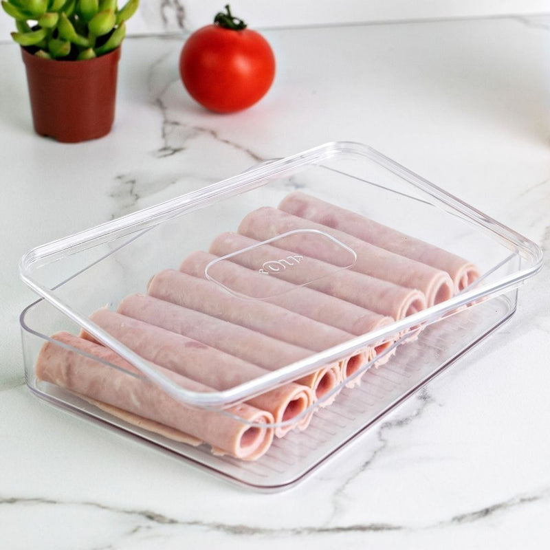Porta Frios Duplo Geladeira Clear Fresh Natural Ou Cozinha Cor Água