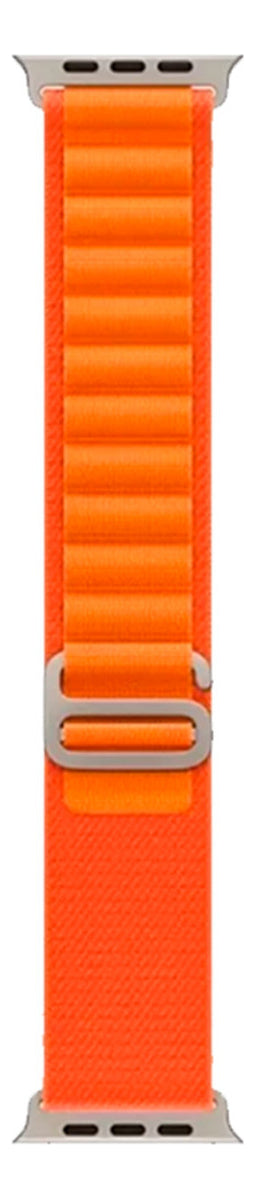 Pulseira Loop Para Watch Apple Ultra Alpine Alpinista Nylon Cor Laranja/Preto - 42mm 44mm 45mm 49mm