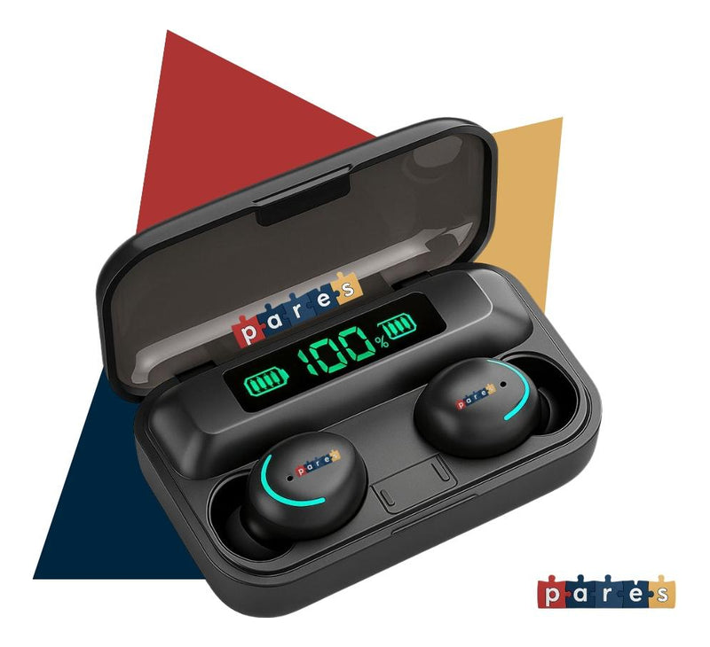 Fone Bluetooth F9-5 Pares Som Imersivo Powerbank Moderno Bateria Longa Duração Compativel Com Todos Celulares