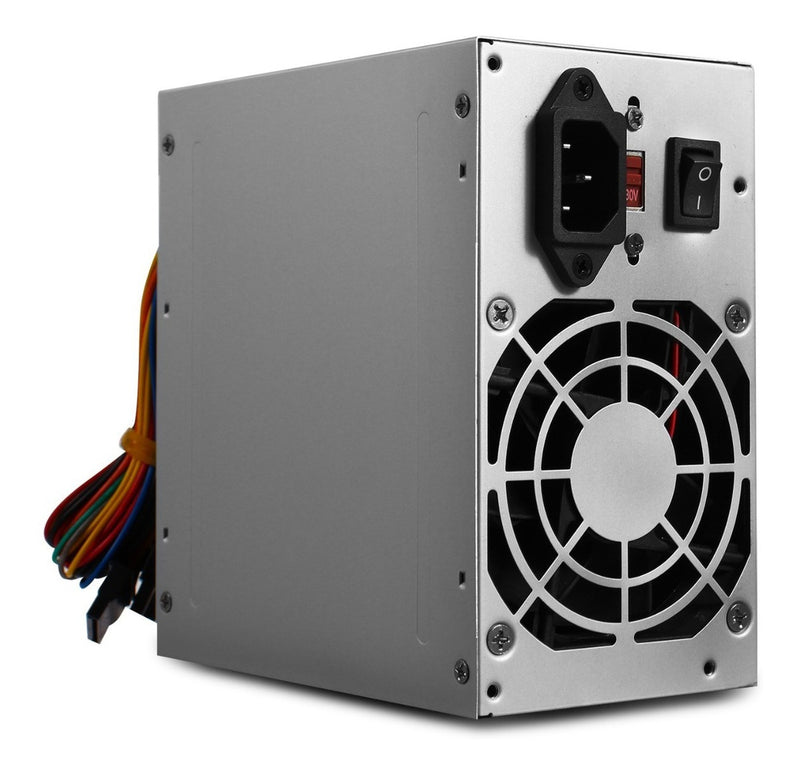 Fonte Pc Atx 200W Reais Real Silenciosa com Cabo de Força Nova Knup KP-517 Cinza