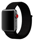 Pulseira Nylon Loop Preto-absoluto Compatível Apple Watch 46/45/44/ 49mm