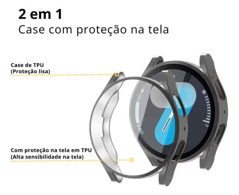 Capa Case Ultrafino Para Samsung Galaxy Watch 7 44mm E 40mm