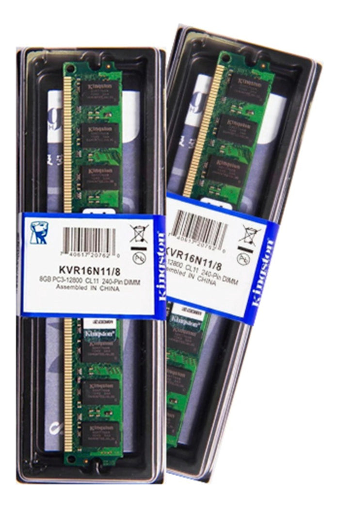 Memória RAM Kingston 8GB Ddr3 1600mhz Pc3 12800 KVR16N11/8 PC