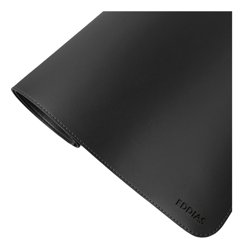 Mousepad Grande Preto 90x40 Deskpad Couro Antiderrapante Mesa Computador Notebook Eddias