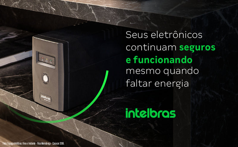 Nobreak Interativo Monovolt Intelbras Xnb 600va 120v Cor Preto