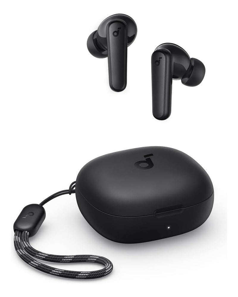 Fone de Ouvido Soundcore P20i Bluetooth 5.3 Grave Potente Drivers 10mm 30h Bateria Carregamento Rápido App Personalização De Som Via App IPX5 2 Mics IA para Chamadas Claras Case Compacto Cor Azul