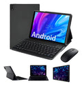 Tablet Pc 10.1 C/mouse Teclado E Capa Chip 4g Ram6gb + 128gb Cor Azul-aço