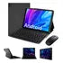 Tablet Pc 10.1 C/mouse Teclado E Capa Chip 4g Ram6gb + 128gb Cor Azul-aço