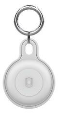 Capa Protetora Para Airtag Antichoque Com Chaveiro Branco