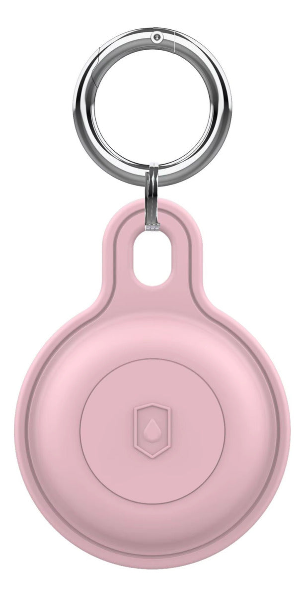 Capa Protetora Para Airtag Antichoque Com Chaveiro Branco