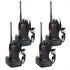 Kit 4 Radio Walk Talk Comunicador 16 Ch 12km Baofeng 777s Ht Preto Bf777s
