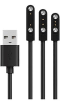 Cabo Carregador Usb Relogio Smartwatch 2 Pinos Champion Cor Preto